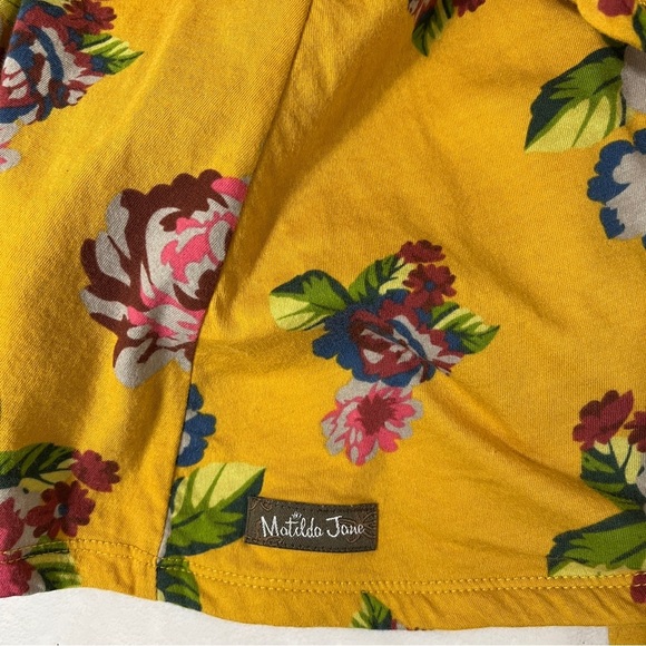 MATILDA JANE Womens Alana Wrap Dress Maxi Mustard Yellow Floral Size X-Small - Picture 4 of 7